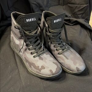NOBULL Black and Gray Camo High-Tops